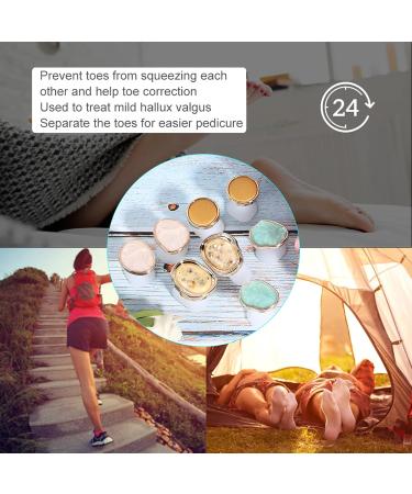 Toe Separator for Feet | Washable & Reusable Silicone Toe Spacers | Perfect for Pedicure Care & Overlapping Toes - Buy Online on GoSupps.com