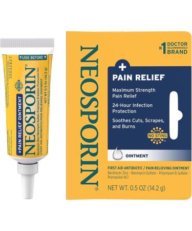 Neosporin Maximum-Strength Pain Relief Ointment - 24-Hour Infection Protection - Buy Online on GoSupps.com