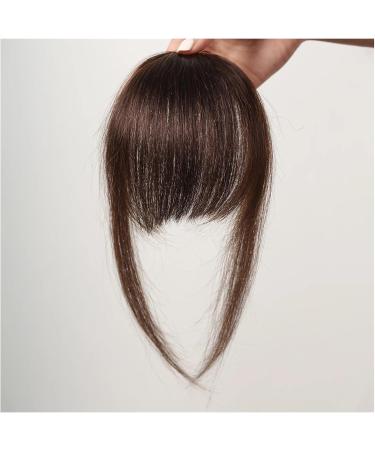 Bangs Hair Clip 100% Human Hair Bangs Natural Brown Bang Hair Clip in Bangs Fringe with Temples Hairpiece for Women Clip on Air Bang 4.5in Bangs Clip in Hair (Color : HLH1004-2) - Buy Online on GoSupps.com
