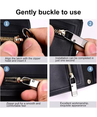 Universal Zipper Replacement Set - 20 Metal Zipper Pull Tabs for Easy Repair | Removable Zipper Pendants - Buy Online on GoSupps.com