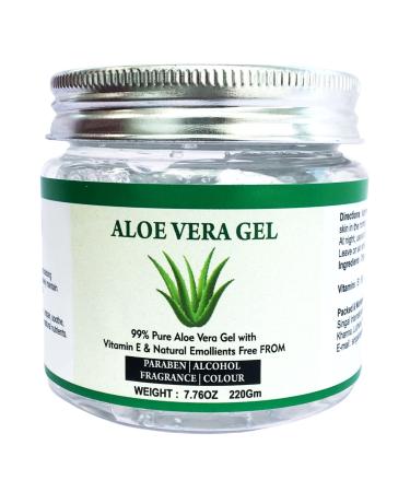 Raslok Aloe Vera Gel Pure Natural Organic Aloe Gel For Moisturizing Face Skin & Hair Care,Durable Moisturizing Hydrating Soothing After Sun Repair Non-Sticky (7.76 oz) 7.76 Ounce (Pack of 1)