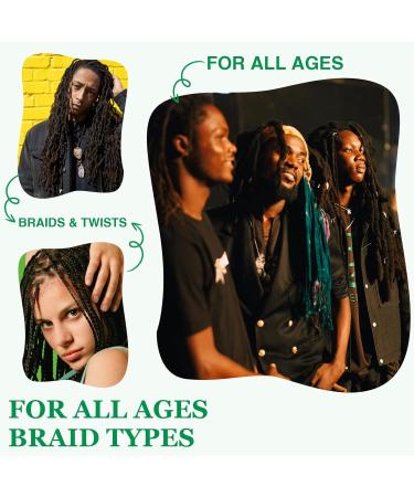 Braid Spray Rose Mint for Dreads Dreadlocks - Braids Locks Spray Rose Water Braiding Spray for Locs Dull Hair Shine & Lightweight - Loc Spray for Box Braids Rosemary Oil for Hair Growth Hair Bonnet 2.27 Fl Oz (Pack of 3) - Buy Online on GoSupps.com