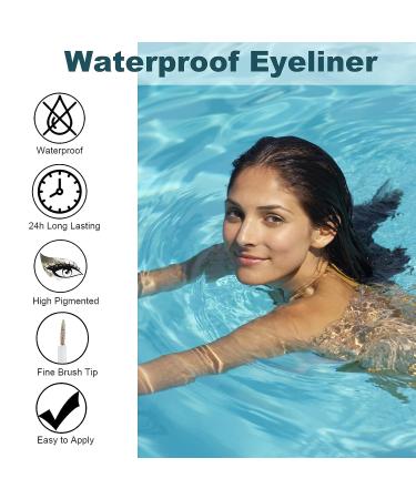 Rosarden Silver Glitter Eyeliner - Waterproof Shimmer Metallic Liner for Multi Dimensional Eye Makeup - Buy Online on GoSupps.com