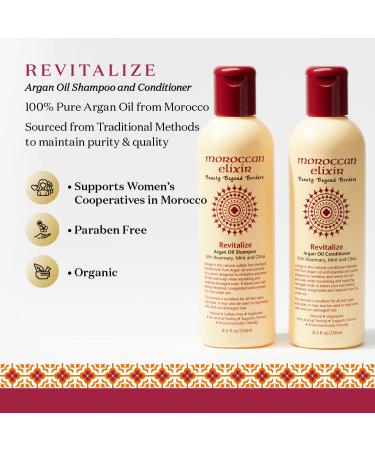 Revitalize Argan Shampoo & Conditioner Set for Women | Antioxidant-Enriched Hair Treatments | Suitable for All Skin Types | 805 fl oz - Shop Now - Buy Online on GoSupps.com