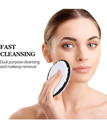 Arqumi Reusable Makeup Remover Pads 4PCS | Double-sided Microfibre Face Pads | Washable Makeup Remover Cloths for All Skin Types - Buy Online on GoSupps.com