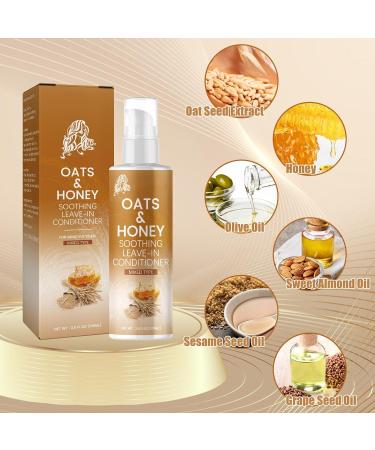 Oats and Honey Leave in Conditioner Oats & Honey Soothing Leave-in Conditioner Leave-in Conditioner Spray for Dry Damaged Hair Detangler Spray Softening + Strengthening Moisture Sealing (1Pcs) - Buy Online on GoSupps.com