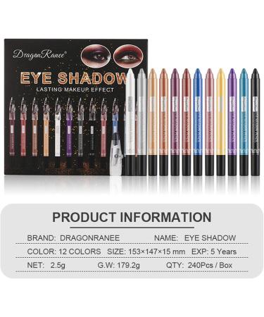 Eyeshadow Stick Sets | Smudge-Proof Colorful Eye Brightener Eyeshadow Stick Sets - Long Lasting Smudge-Proof Shimmer Eyeshadow Pencil Crayon Cosmetic  - Buy Online on GoSupps.com