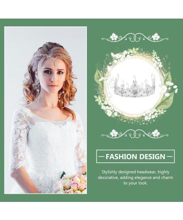 VALICLUD Wedding Head Chain for Women Girl Bridal Hairband Headpiece Rhinestone Hair Jewelry Ornament - Buy Online on GoSupps.com