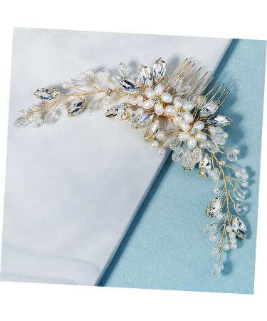 Angoily 1pc Pearl Comb Bridal Hair Comb Wedding Hair Accessory Tiara Rhinestone Barrettes Handmade Comb Barrette Wedding Hair Comb Hair Accessories Hanfu Headgear The Photo Bride - Buy Online on GoSupps.com