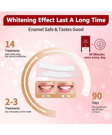 Coconut Flavor Teeth Whitening Strips for Sensitive Teeth - 14 Treatments, 28 Strips - Buy Online on GoSupps.com