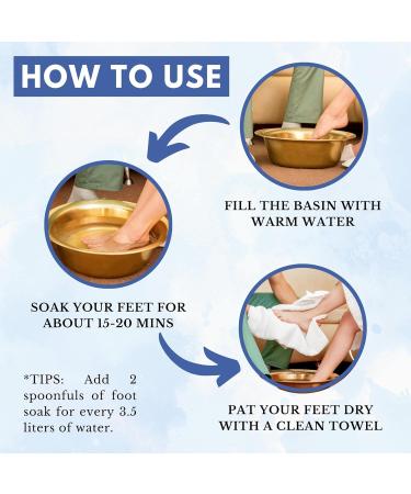 Tea Tree Oil & Dead Sea Salt Foot Soak - Made in UK - Treats Nail Fungus & Athlete's Foot - Exfoliating Spa Bath for Hard Skin - Antifungal Feet Soak - 500g - Buy Online on GoSupps.com