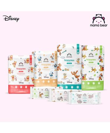 Mama Bear Disney Ultra Dry Diapers Size 5+ (11-17 kg) - Monthly Box of 144 (2 Packs of 72) - Best International Shipping - Buy Online on GoSupps.com