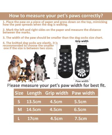 Kingrun Anti-Slip Dog Socks - 3 Pairs of Soft Adjustable Indoor Paw Protection for Senior Dogs | Traction Control for Hardwood Floors - Size M - Buy Online on GoSupps.com