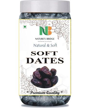 Nature's Bridge Soft Dates 400 Gm Jar | Dates Khajur | Dates | Soft Dates | Fresh Juicy Dates Dates_Packing May Vary - Buy Online on GoSupps.com