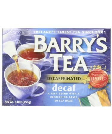 Barry's Tea Decaffeinated 80-Count Box - Natural Decaf Blend - Buy Online on GoSupps.com