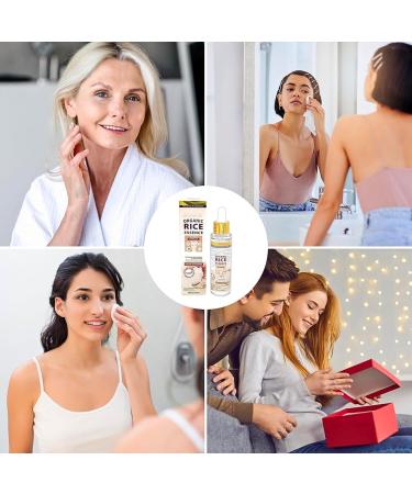 Organic Rice Serum Snail Mucin Serum High Strength Hydrating Serum with Hyaluronic Acid Anti Aging Serum for Face Face Serum for Women - Anti Wrinkle Shrink Pore Repair Vitamin C Serum - Buy Online on GoSupps.com