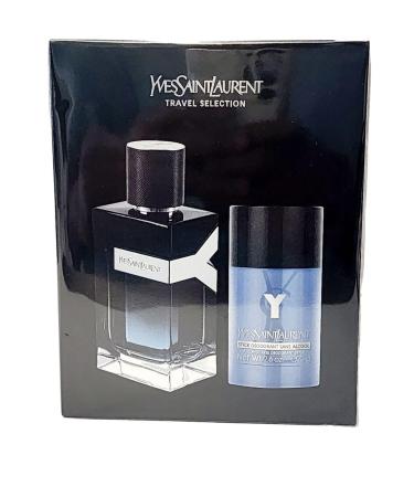 YVES SAINT LAURENT YSL Y 3.4 EDP Spray +2.5 Deodorant Stick for Men 2 Piece Set (Spray + Deodorant)