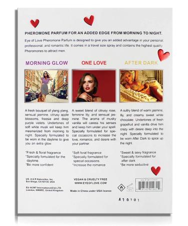 Eye Of Love Pheromone Parfum Set - Morning Glow One Love After Dark to Attract him- 30ml - Buy Online on GoSupps.com