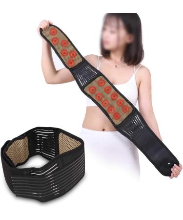 Trintion Back Bandage with Support Struts Adjustable Breathable Nylon for Posture Correction & Back Stabilization (Waist 70-90cm) - Buy Online on GoSupps.com