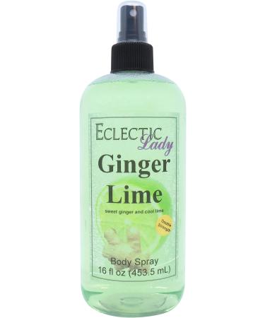 Ginger Lime Body Spray (Double Strength) 16 ounces Body Mist for Women with Clean Light & Gentle Fragrance Long Lasting Perfume with Comforting Scent for Men & Women Cologne with Soft Subtle 16 Fluid Ounces (Double Strength)