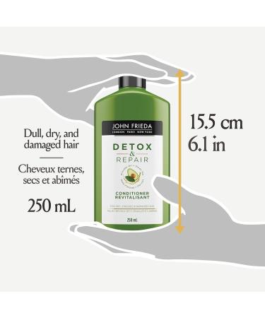 John Frieda Detox and Repair Conditioner for Dry Damaged Hair (250 mL) - Buy Online on GoSupps.com
