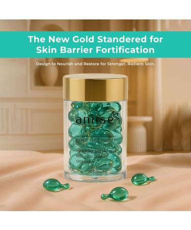 Aniise Grape Seed Oil Capsules Skin Care 30 Individual Capsules Serum for Face Improve Health Of Skin Fight Signs Of Aging Softening and Hydrating The Skin - Buy Online on GoSupps.com
