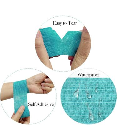 32 Rolls Self-Adhesive Cohesive Bandage Wrap - 2 Inch Colorful Elastic Tape for Sports Wrists & Ankles - Ideal for Swelling & Sprains - International Shipping - Buy Online on GoSupps.com