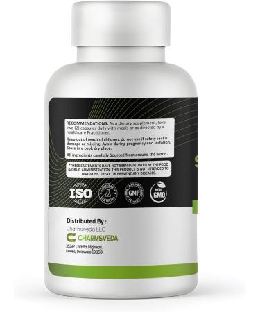 CHARMSVEDA Saw Palmetto Capsules with Quercetin Pygeum & Turmeric Support Heart Health Overall Wellness & Immune Support* 60 Vegan Capsules - Buy Online on GoSupps.com