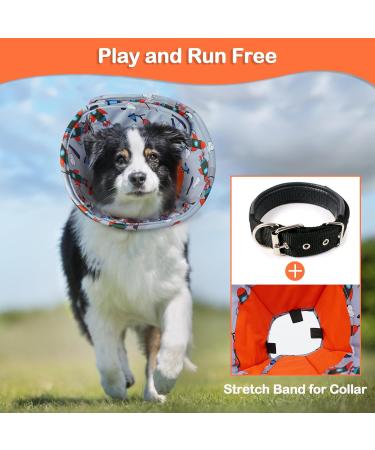 Buy Hjumarayan Halskrause Dog Collar - Adjustable Waterproof Leak Protection for Injury Prevention - Soft & Comfortable Red (Large) - Buy Online on GoSupps.com