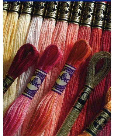 DMC Embroidery Floss Pack - 36 Popular Colors Bundle with Cotton White/Black Thread & Cross Stitch Needles - Buy Online on GoSupps.com