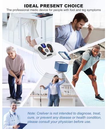 Creliver Medic Circulatory Stimulator for Legs - EMS & TENS Device for Pain Relief Swelling Reduction and Enhanced Blood Circulation - Ideal for Knee and Leg Pain Relief - Buy Online on GoSupps.com