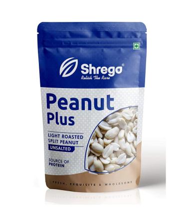 SHREGO Peanut Plus Light Roasted Split Peanut Unsalted 1040g (6x180g Vacuum Packed)