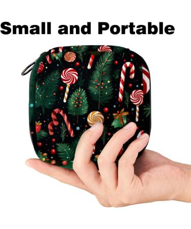 Men's and Women's Merry Christmas Upholstered Bag - Zip Bond Bag for Tampons - 4.7x6.6 in Ideal for Girls - Buy Online on GoSupps.com