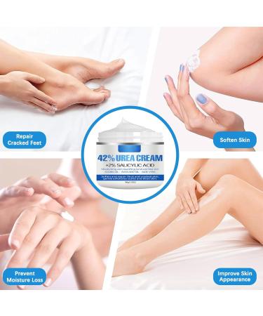 Urea Foot Cream 40% Urea Cream Cracked Heel Repair Cream with 2% Salicylic Acid Foot Cream for Cracked Heels and Dry Skin Moisturizing Callus Remover for Hand Foot Skin Care - Buy Online on GoSupps.com