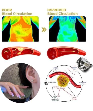Lymphvity Magnetic Therapy Germanium Earrings - 2 Pairs of Glossy Diamond Flower Earrings for Fatigue Relief & Weight Reduction - Buy Online on GoSupps.com