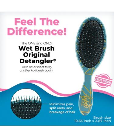 Wet Brush Original Detangler Brush - Free Spirit Ocean - Gentle IntelliFlex Bristles - Pain-Free Hair Comb for All Hair Types - Men, Women, Boys, Girls - Buy Online on GoSupps.com