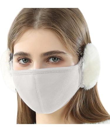 Skuda Cloud-Shaped Facial & Ear Protection - Rabbit Fur Winter Half Face Cover for Kids | Breathable Active Ear Warmers for Outdoor Travel - Buy Online on GoSupps.com