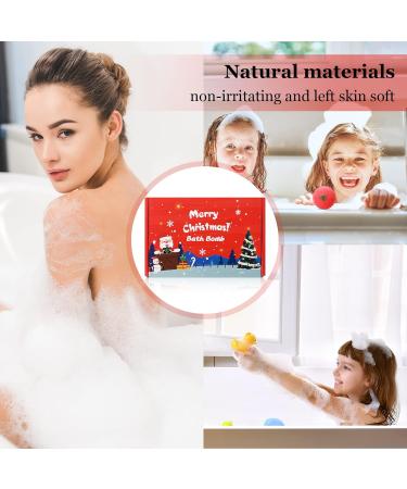 Christmas Bath Bombs Set with Surprise Toys - Handmade Colorful Fizz Balls for Kids & Adults - Xmas Theme Party Gift - Buy Online on GoSupps.com