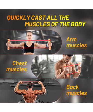 Rip Stick Workout Home Gym - Adjustable Resistance Bands for Upper Body & Joint Rehab | 10 Portable Bands Included - Buy Online on GoSupps.com