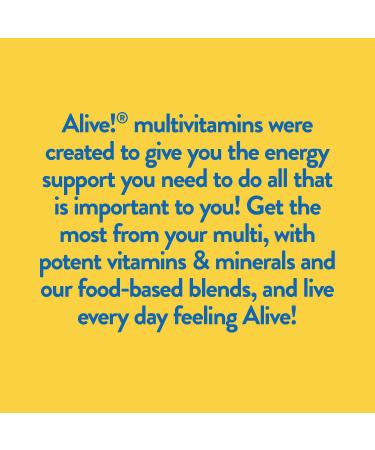 Nature's Way Alive! Men's 50+ Complete Multi-Vitamin - 50 Tablets for Vitality & Health - Buy Online on GoSupps.com