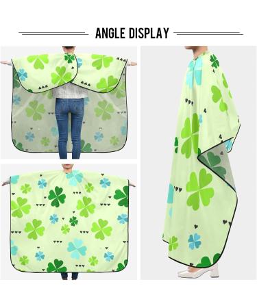 Waterproof Barber Cape - Clover & Cheetah Haircut Bib for Men & Women | Premium Hair Cutting Cape | eCommerce Global Shipping - Buy Online on GoSupps.com