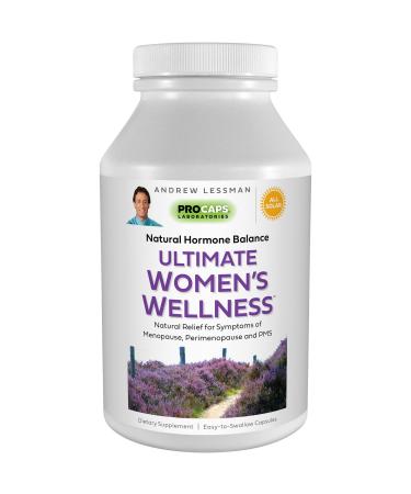 Andrew Lessman Ultimate Women s Wellness 60 Capsules Naturally Relieves Menopause Symptoms PMS & Perimenopause with Soy Isoflavones EGCG Cranberry Indole-3-Carbinol. Easy to Swallow Capsules 60 Count (Pack of 1)
