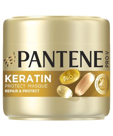 Pantene pro-v, repair & protect hair mask, with keratin, for fragile and damaged hair, helps fight the signs of aggression in just 1 application, 300 ml format