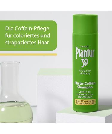 Dr AS Plantur 39 Phytocaffeine hair shampoo for women 3 x 250 ml especially for colored and damaged hair caffeine against hair loss in women strengthens hair growth - Buy Online on GoSupps.com