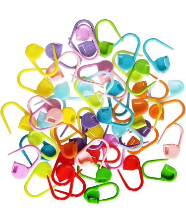 50 Colorful Knitting & Crochet Clips - Bulk Stitch Markers in 10 Colors - Buy Online on GoSupps.com