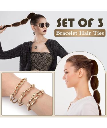 16-Piece Ponytail Hair Cuff Set for Women & Girls - Decorative French Hair Holders and Accessories - Buy Online on GoSupps.com