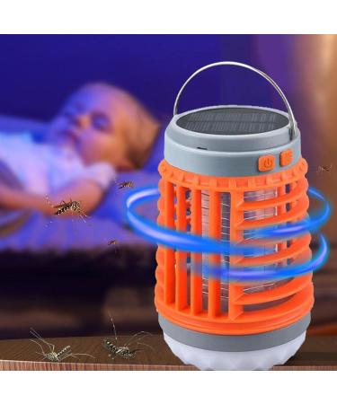 Mosquitoes Killers Lamp Camping Buggs Zapper Solar & USB Powered Electric Fly Killers Mosquitoes Killers Lantern Outdoor Mosquitoes Lamp for Home Camping Garden - Buy Online on GoSupps.com