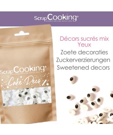 ScrapCooking - D cors Sucr s Yeux 40 g - Yeux en Sucre Comestibles - Sprinkles Halloween il - D corations pour G teaux Biscuits Cupcakes Cake pops - 7459 - Buy Online on GoSupps.com