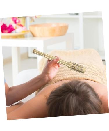 Healvian Moxa Stick Holder - Pure Copper Moxibustion Cone Holder - 32x4.2cm Golden Moxa Sticks for Enhanced Wellbeing - International Shipping Available - Buy Online on GoSupps.com