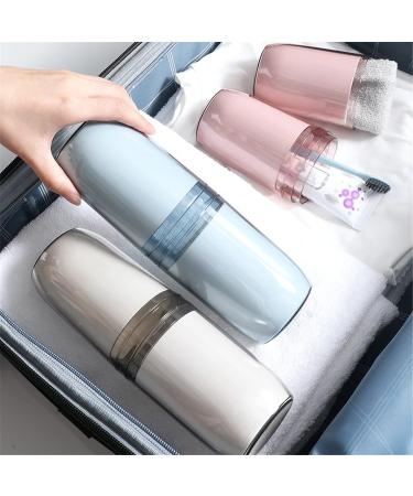 Digjobk Multifunctional Toothbrush Mug & Case - Dustproof Hygienic Toothbrush Holder for Home & Travel - Gray - Buy Online on GoSupps.com